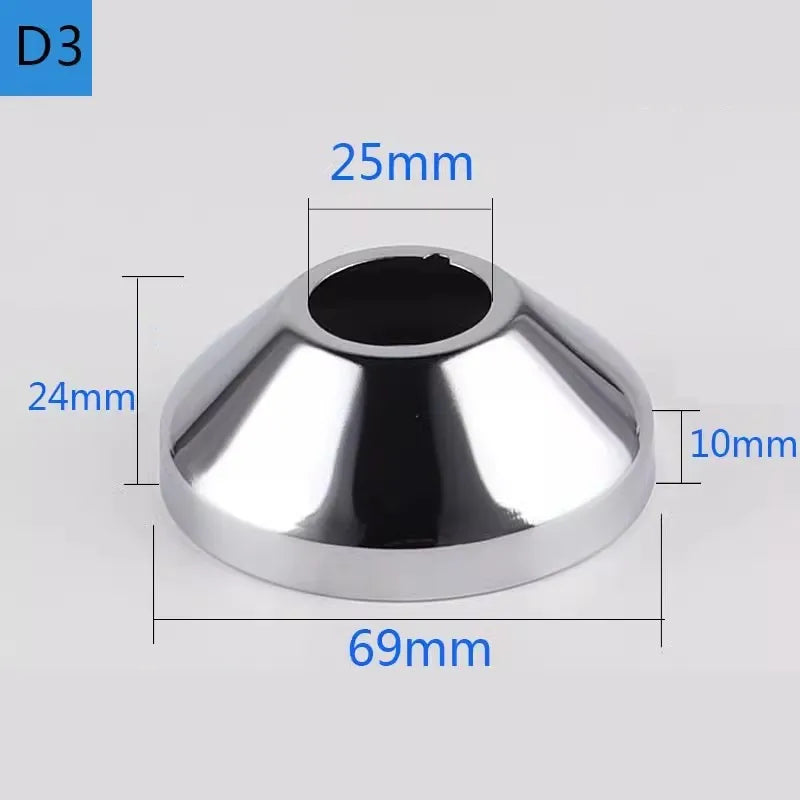 2PCS Stainless Steel Faucet Pipe Decorative Cover 1/2" 3/4" 1"