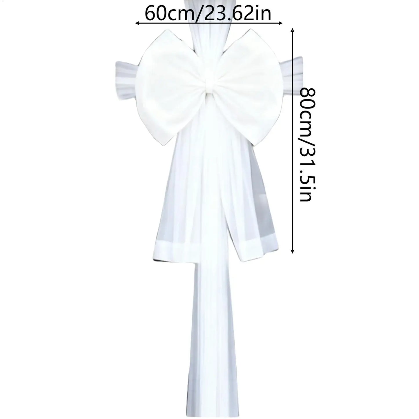 Large Christmas Organza Bow Decor | Door, Mantel & Window