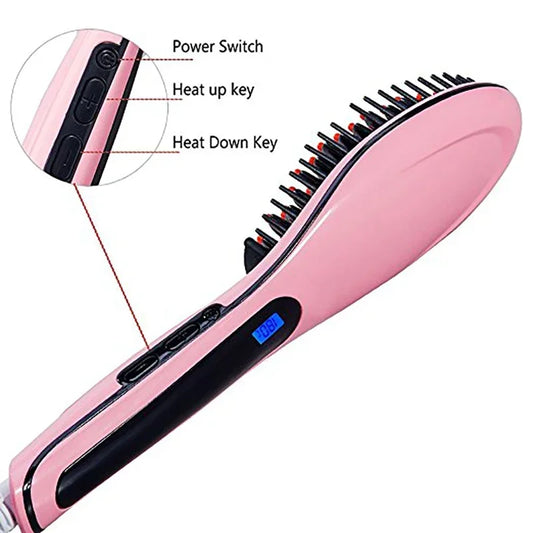 Ceramic Heating Combs Electric Hair Straightener Brush, Professional Styling Tools for Men's Beard Straightener Peaceful Pleasures Health and Wellness