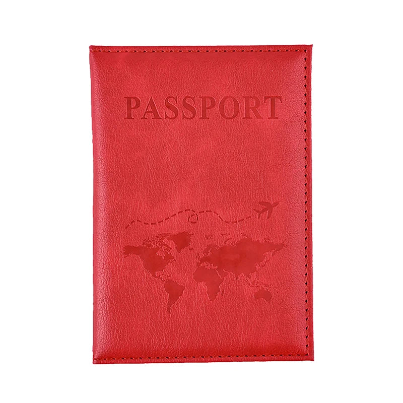PU Leather Passport Holder – Slim Unisex Travel Wallet & Card Case