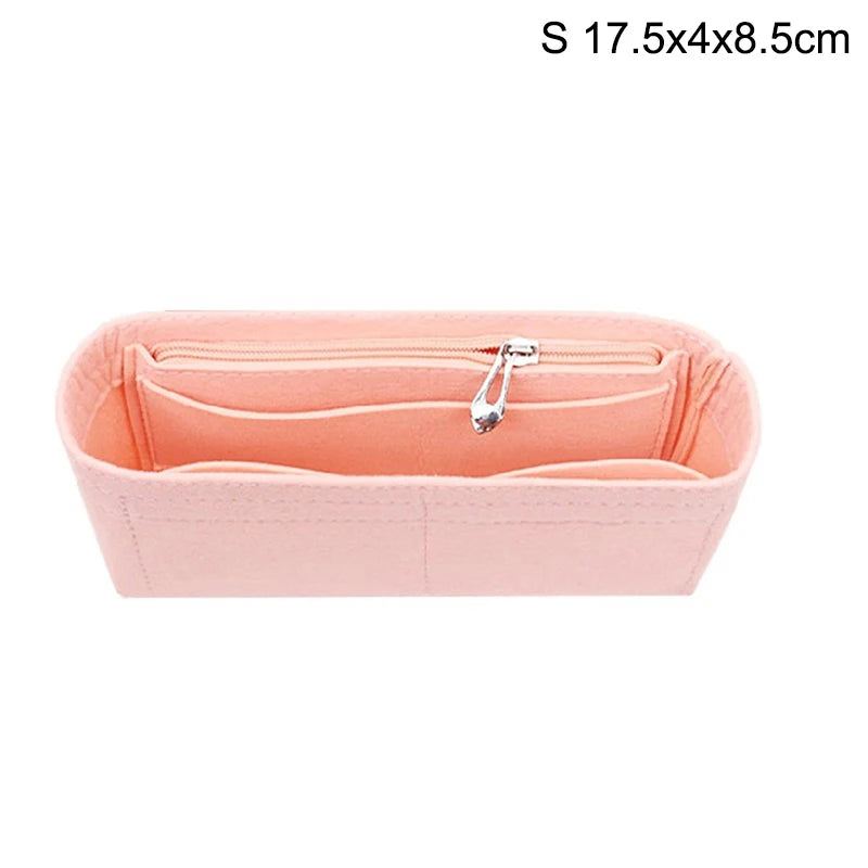 Felt Insert Bag Organizer – Handbag Liner & Makeup Organizer