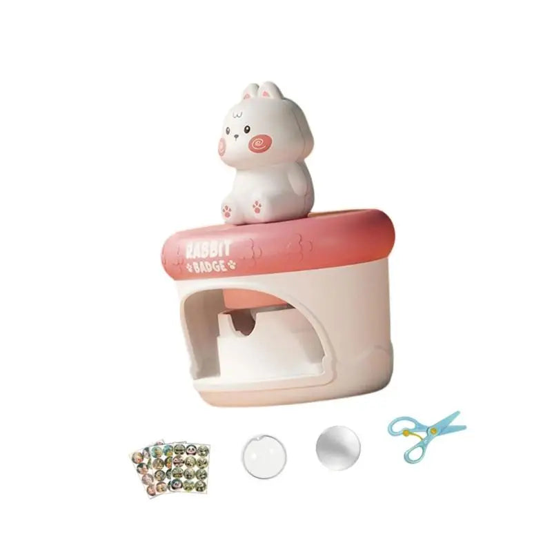 Kids Badge Maker Kit | Creative Art Craft Badge Press Machine