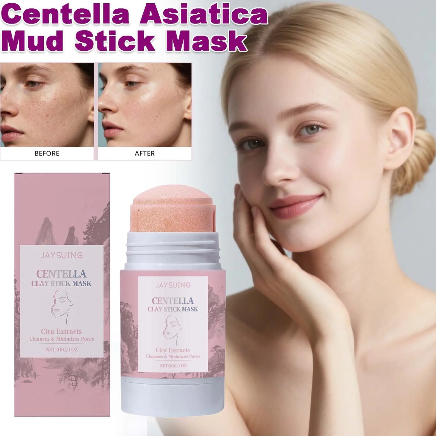 Centella Asiatica Clay Stick Mask – Pore & Blackhead Cleanse