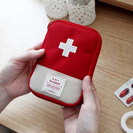 Mini Portable Medicine Bag Travel First Aid Kit Medicine Bag Storage Bag Survival Kit Medicine Box Outdoor Emergency Camping Peaceful Pleasures Health and Wellness