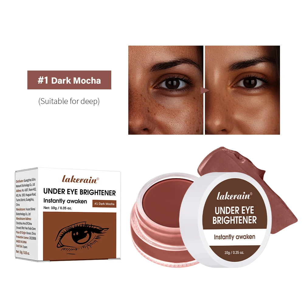 Eye Concealer Conceal & Brighten Dark Circles Nourishing Brightener Full Coverage Eye Bags Color Corrects Korean Cosmetics Peaceful Pleasures Health and Wellness 01 Dark Moch