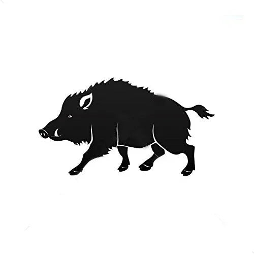 A Wild Boar Silhouette Car Car Sticker Bumper Sticker Car Decal Peaceful Pleasures Health and Wellness Default Title