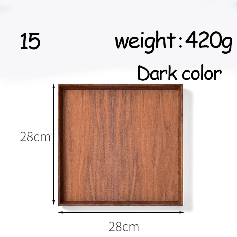 Oval Serving Trays Tableware Dessert Tea Saucer Coasters Coffee Coasters Wooden Plate Storage Food Display Home Hotel Decor Peaceful Pleasures Health and Wellness 15