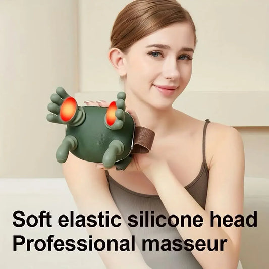 Heated Master Hand Five-Finger Massage Tool for Neck Waist Leg Relaxation Shoulder Trapezium Comfortable Stress Relief Device Peaceful Pleasures Health and Wellness