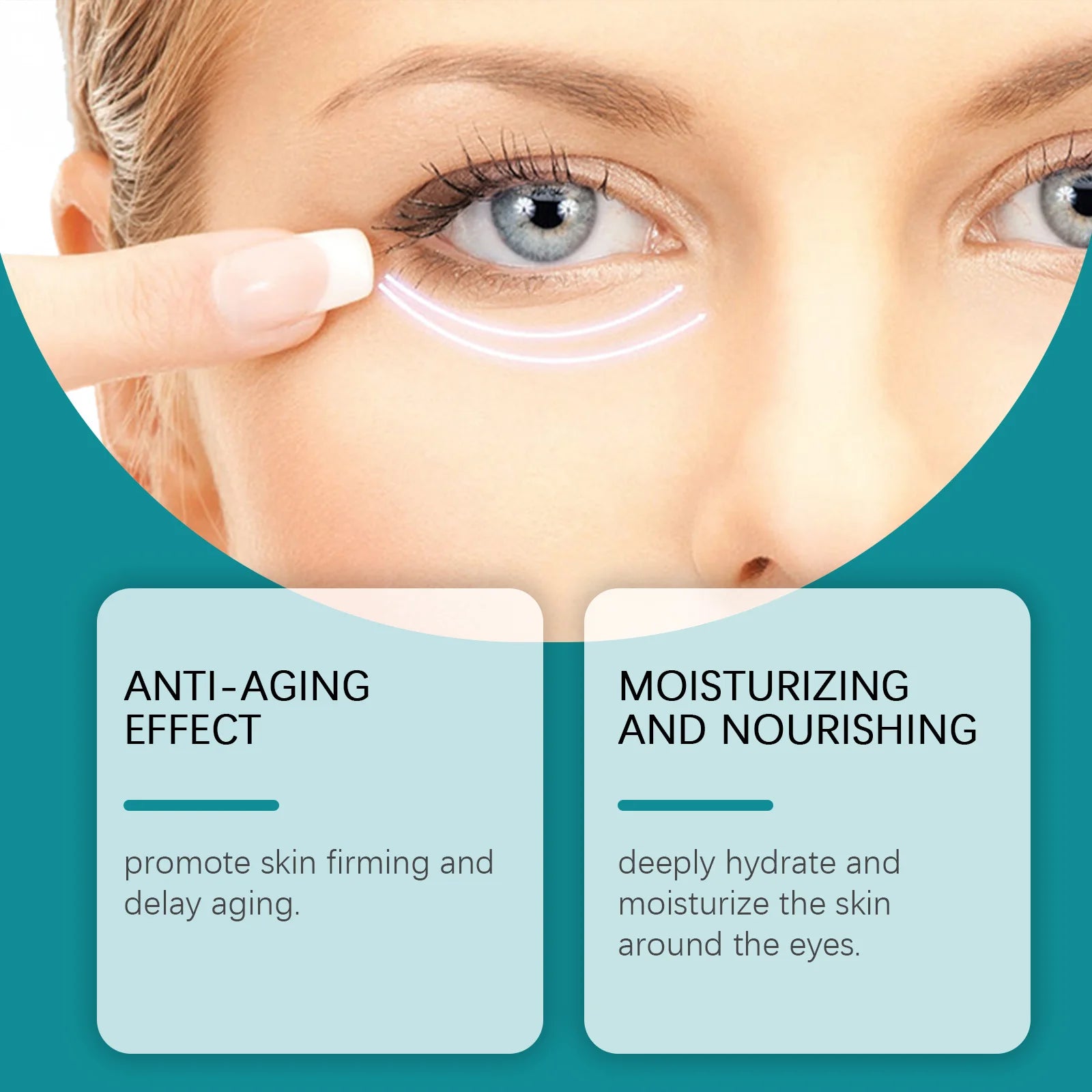 Tightening Care Eye Cream Reduce Fine Lines Remove Dark Circles Under Eyes Brighten Enhance Elasticity Moisturizing Eye Lotion Peaceful Pleasures Health and Wellness