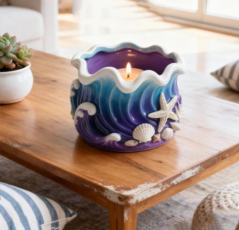 Ocean Wave Silicone Mold – Candle, Resin & Plaster Cup DIY