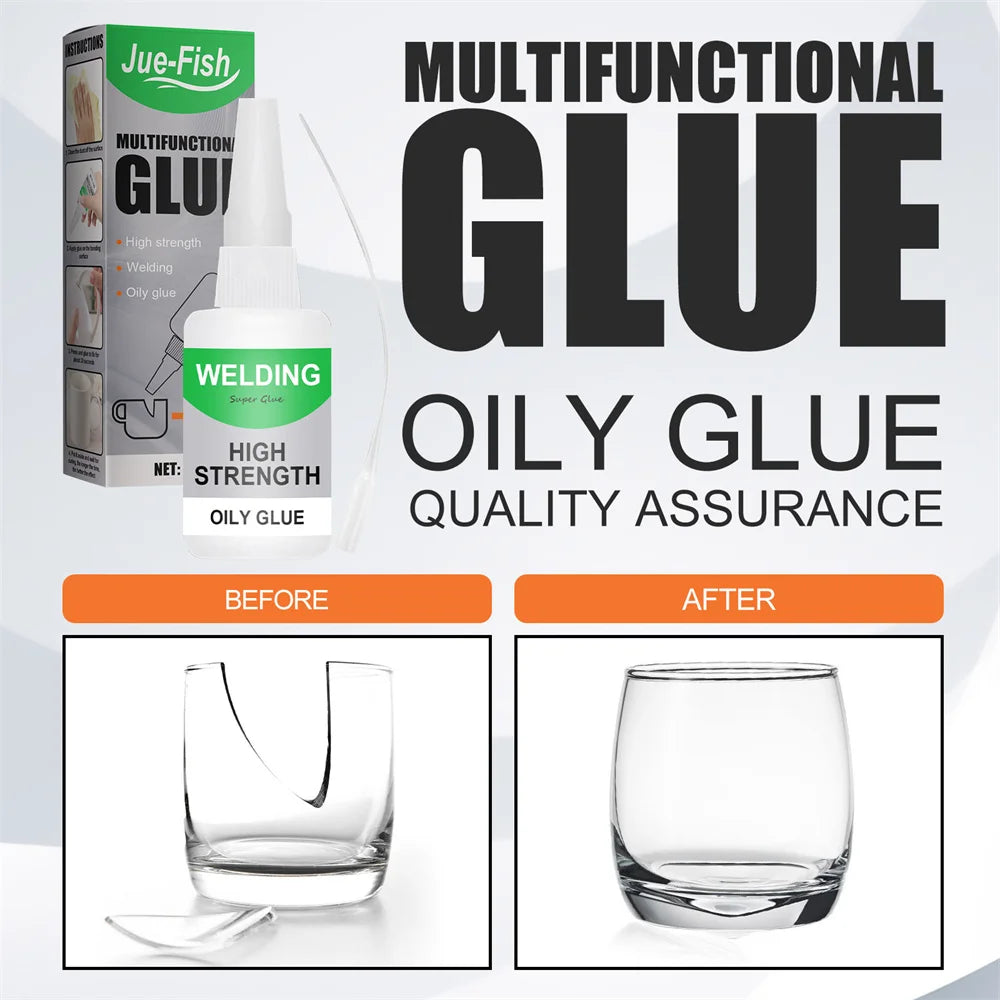 Strong Oily Glue Welding Agent Quick Dry Durable Acrylate Adhesive Glue for Household Metal Glass Surface Peaceful Pleasures Health and Wellness 50g