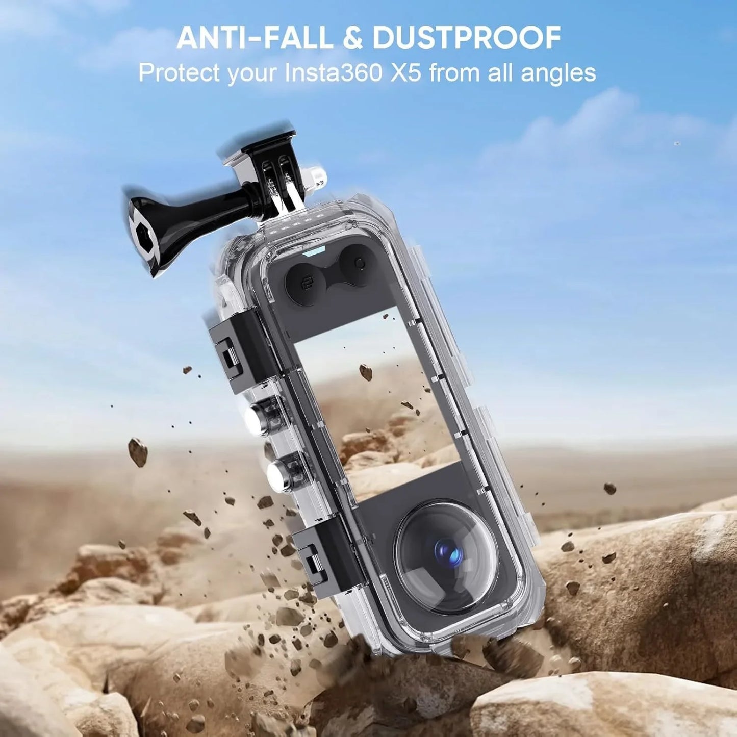 Insta360 X5/X4/X3 Invisible 45M Waterproof Dive Case Housing