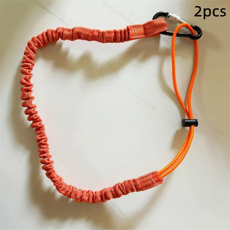 Safety Tool Lanyard Carabiner Hook | Anti-Drop Elastic Rope
