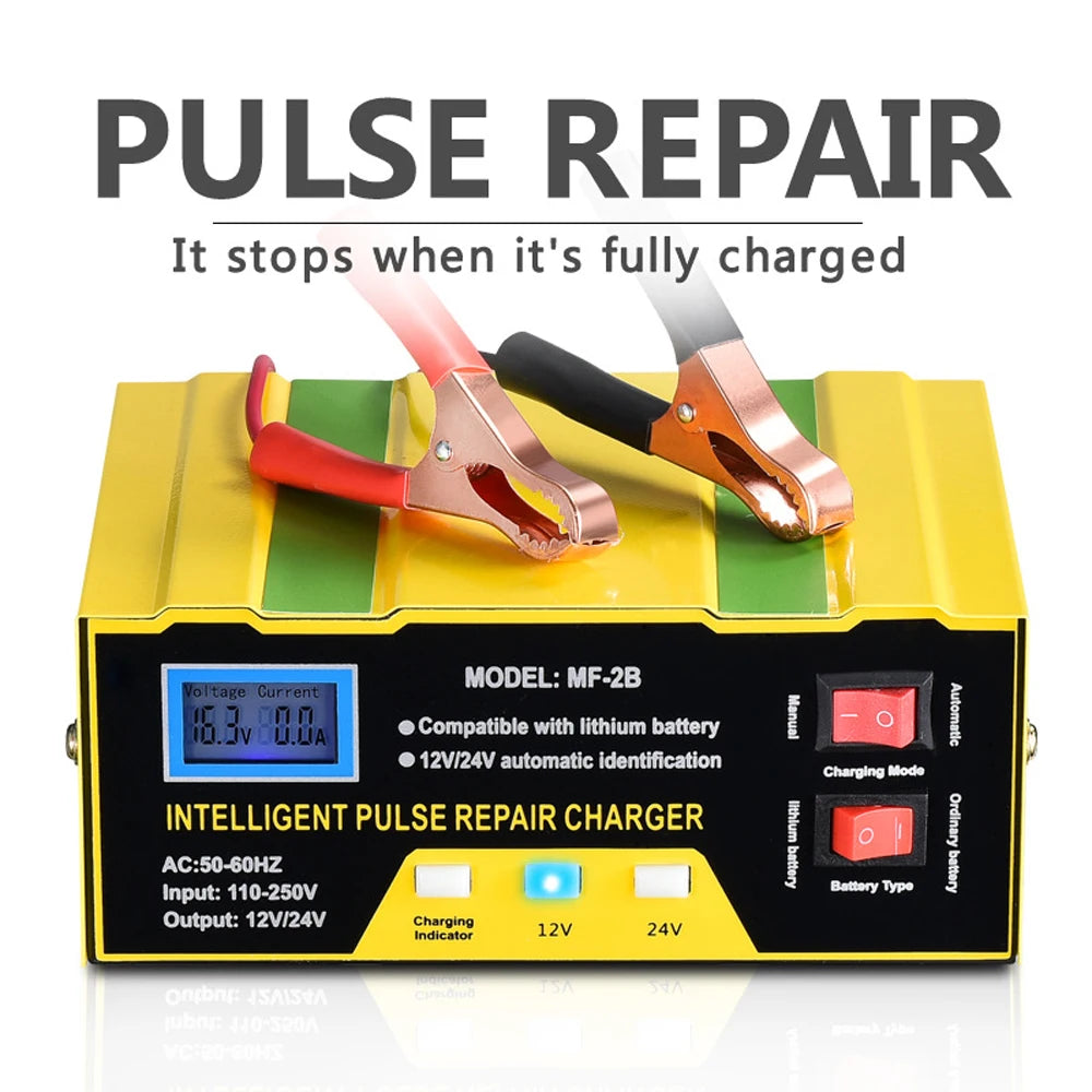 12V 24V Intelligent Pulse Repairing Charge Device Automotive Battery