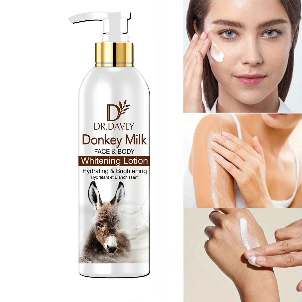 300ml Donkey Milk Body Lotion Moisturizing Cream Large Capacity Family Size Body Lotion Moisturizing Fragrance Refreshing Moistu Peaceful Pleasures Health and Wellness Default Title