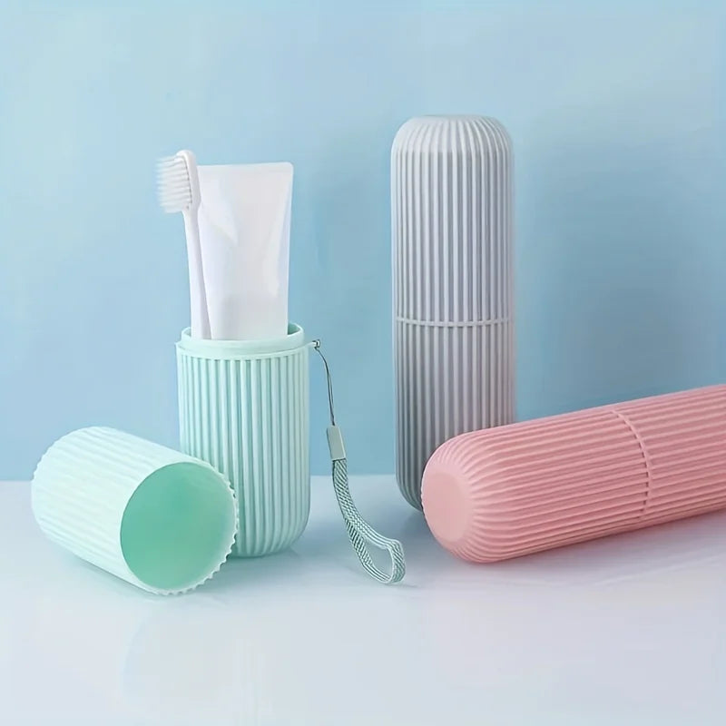 Travel Toothbrush Holder Cup & Case – Camping Organizer