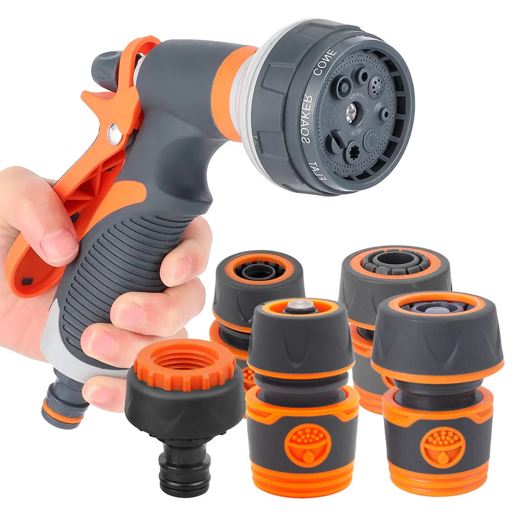 8 Styles Adjustable Lawn Irrigation Sprinklers High Pressure Watering Tubeing Sprayer Water Gun for Car Cleaning Garden Hose Peaceful Pleasures Health and Wellness