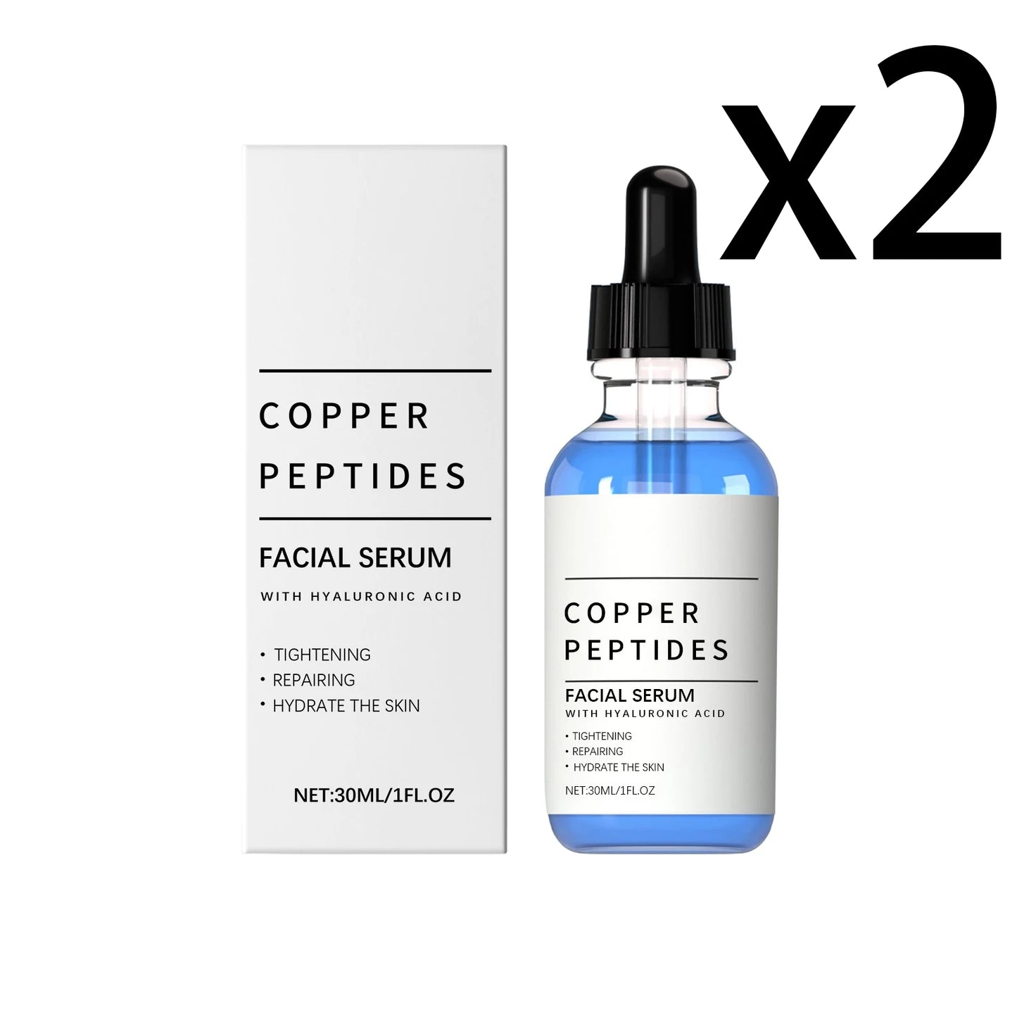 Copper Peptides Face Serum – Firming & Hydrating 30ml