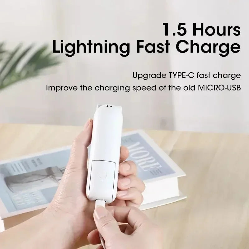 Portable Mini Handheld Fan USB Rechargeable Folding Small Pocket Cooling Fan with Power Bank Peaceful Pleasures Health and Wellness