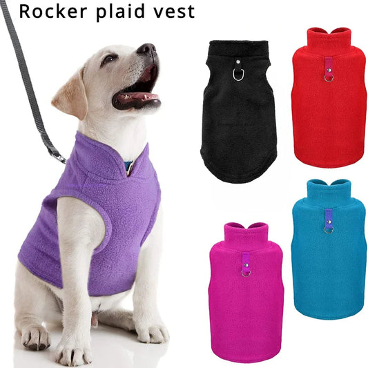 Fleece Dog Vest – Winter Jacket for Small Dogs & Cats Pet Winter Vest Peaceful Pleasures Health and Wellness