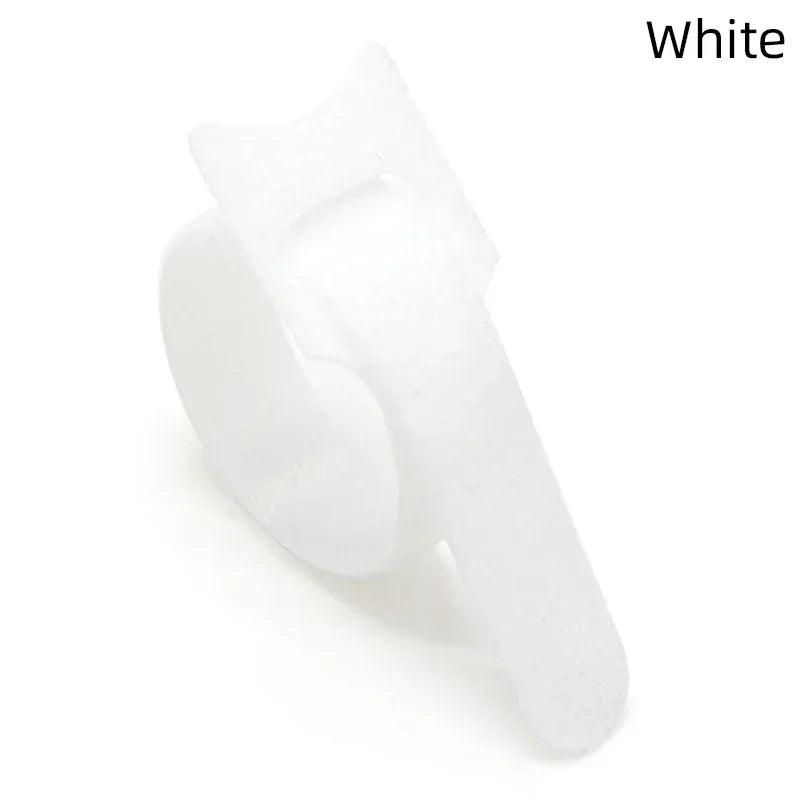 Fasten Cable Clearance Attache Plastic Flanges Nylon Strap Color Markers Protector Selected Wire Organizer and Cables Releasable Peaceful Pleasures Health and Wellness White 150mm x 30Pcs