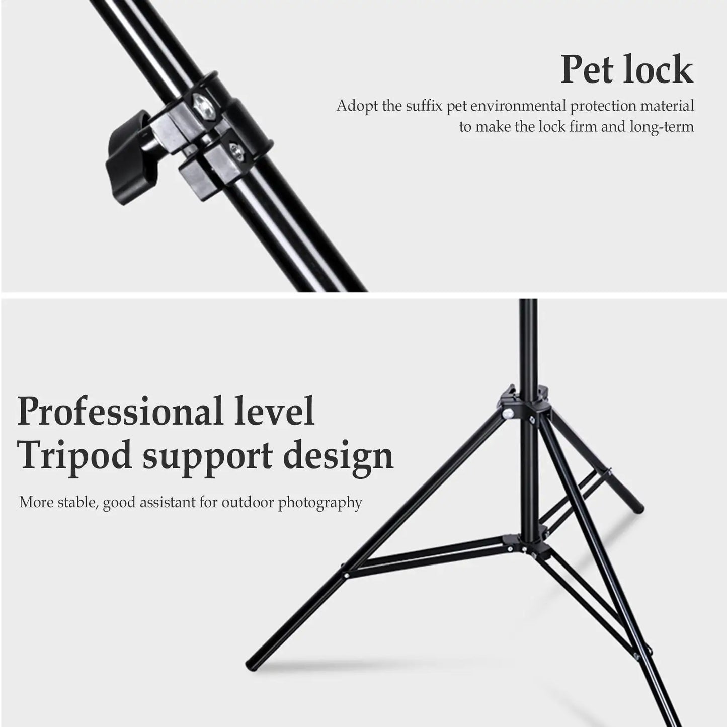 2m Light Stand Folding Telescoping Tripod Adjustable Lightweight Aluminium Floor Lamp Holder Tripod Outdoor Camping Accessories Peaceful Pleasures Health and Wellness