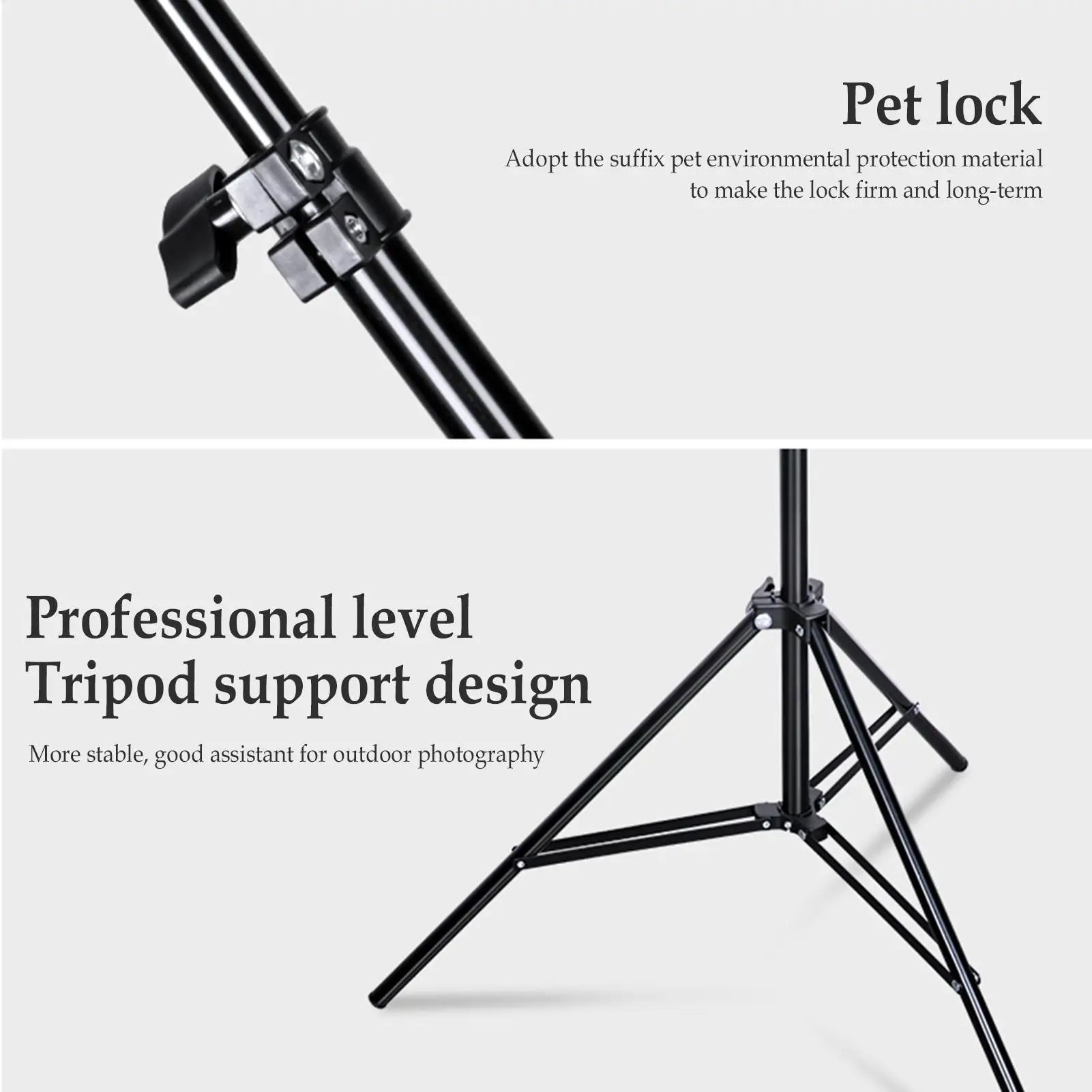2m Light Stand Folding Telescoping Tripod Adjustable Lightweight Aluminium Floor Lamp Holder Tripod Outdoor Camping Accessories Peaceful Pleasures Health and Wellness