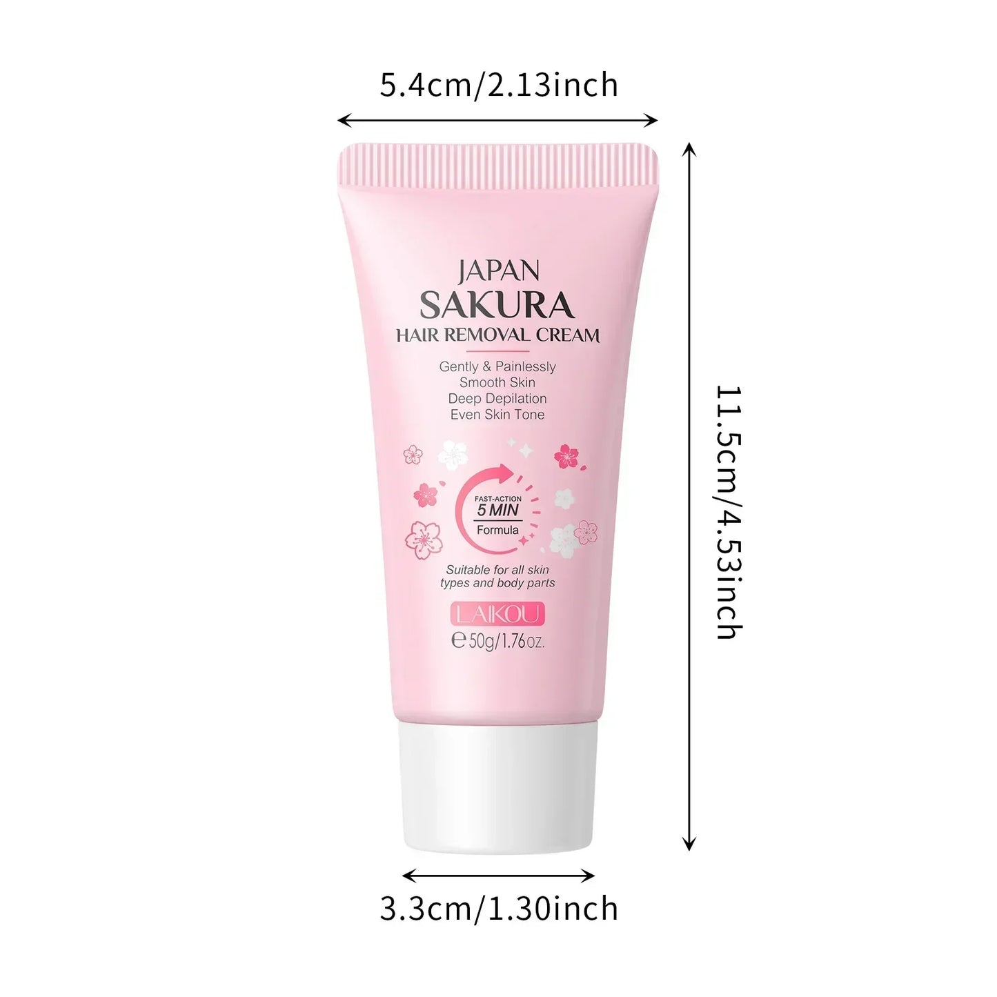 LAIKOU Sakura Hair Removal Cream – Body & Intimate 50g