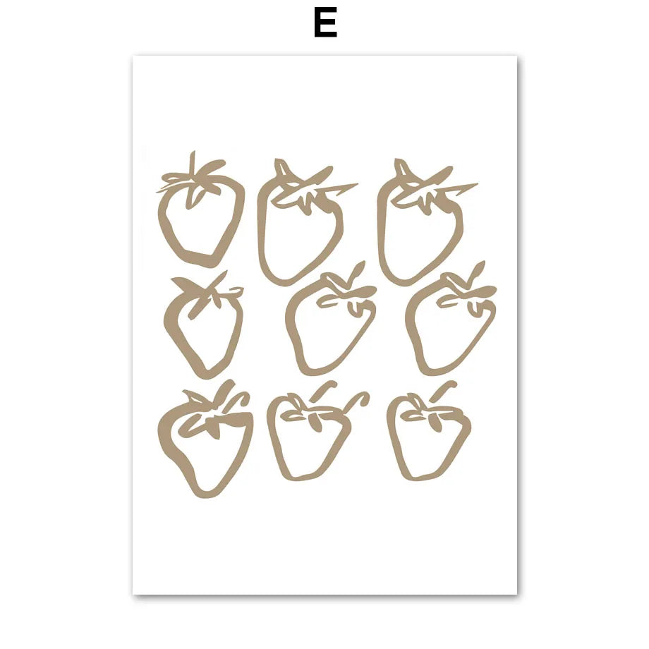 Nordic Lemon Canvas Wall Art Print | Kitchen Home Decor