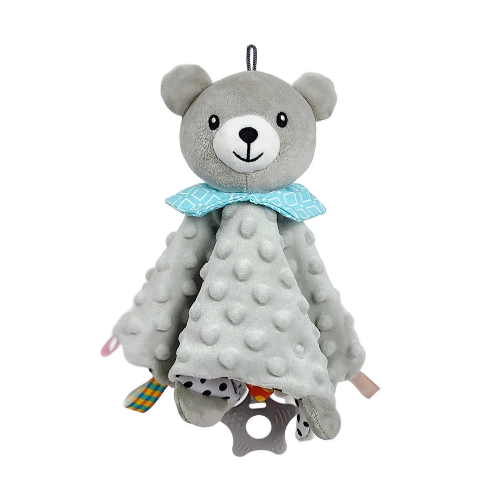 Elephant Baby Comforter Blanket Soft Appease Towel Baby Rattle Animals Toys Soothe Reassure Sleeping Towel Lathe HangingToddler Peaceful Pleasures Health and Wellness Bear