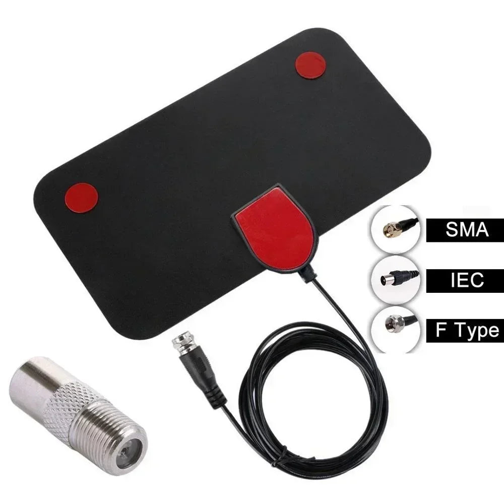 HD Digital TV Antenna Amplified 200 Mile VHF UHF DVB-T2 DAB