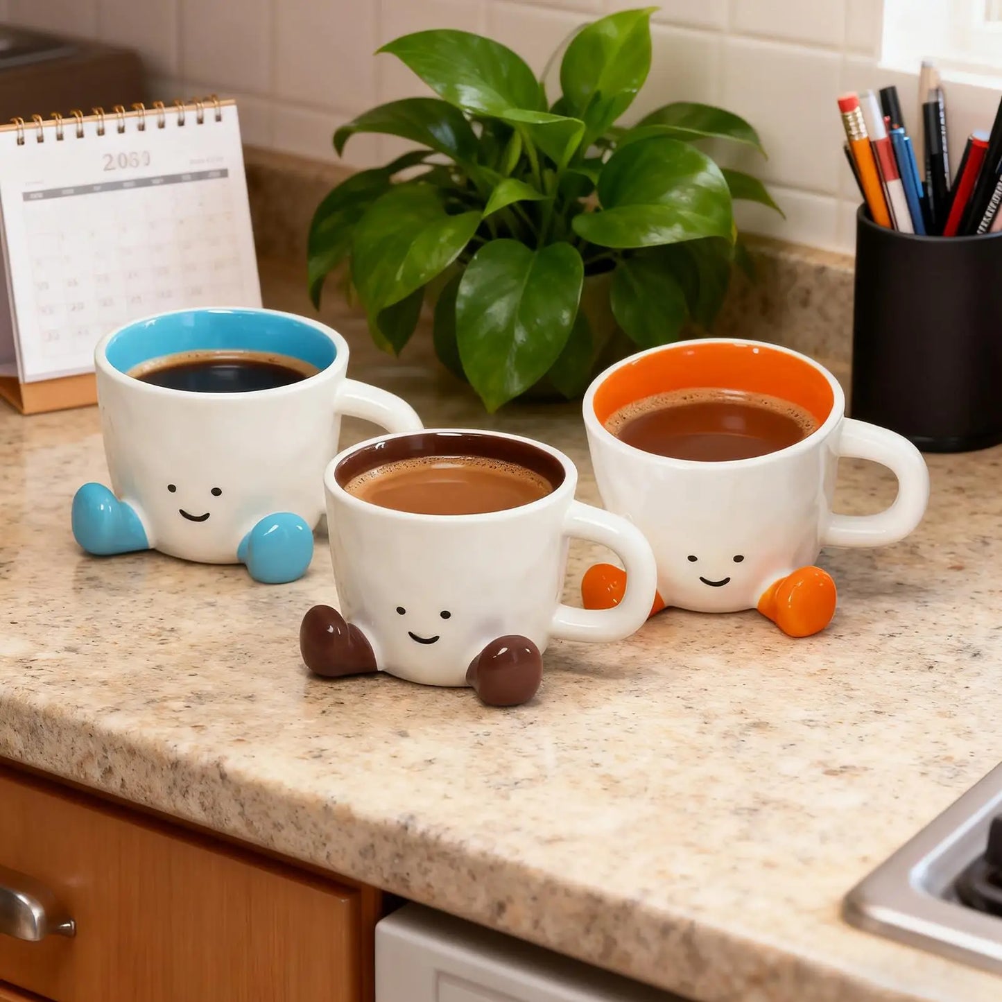 Funny Ceramic Coffee Mug – Cute Cartoon Cup for Hot & Cold Drinks