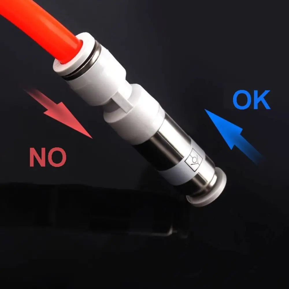 SPV SPU Pneumatic Pipe Control Valve Non-Reversing 4mm 6mm 8mm Pneumatic Pipe Connector Durable Quick Plug Check Valve Peaceful Pleasures Health and Wellness SPV 12