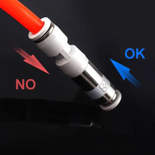SPV SPU Pneumatic Pipe Control Valve Non-Reversing 4mm 6mm 8mm Pneumatic Pipe Connector Durable Quick Plug Check Valve Peaceful Pleasures Health and Wellness SPV 12