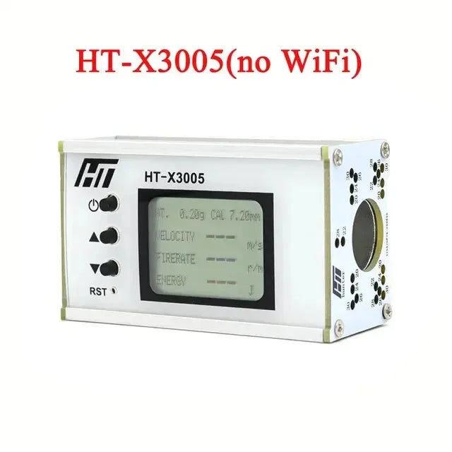 Shooting Speed Meter Ball Velocity Energy Measurement Shooting Chronograph Bullet Speed Tester with Backlight LCD Peaceful Pleasures Health and Wellness X3005(no WiFi)