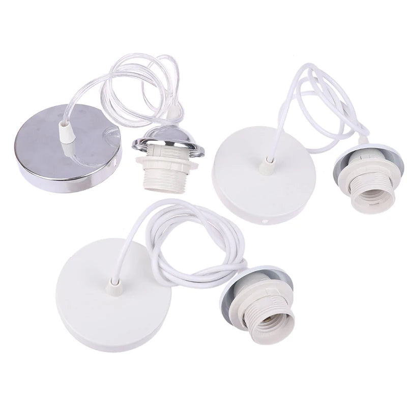 Home Retro E27 Hanging Lamp Holder With 1m/1.5m Hanging Wire Ceiling Lamp Holder Socket Lamp Base For Hanging Pendant Lights Peaceful Pleasures Health and Wellness