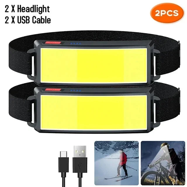 COB LED USB Rechargeable Headlamp 500 Lumens | 3 Modes