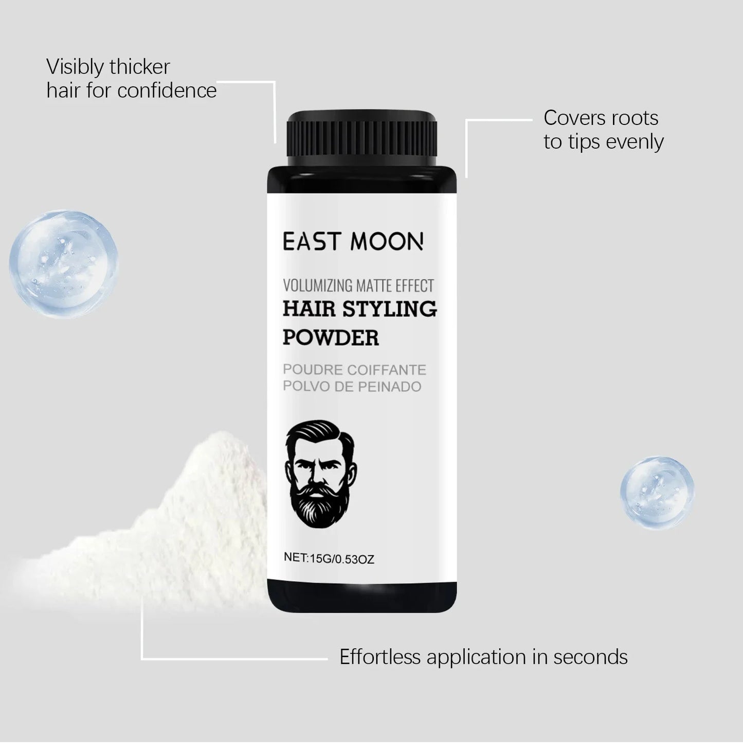 Men's Matte Hair Texture Powder – Thickening Styling Powder
