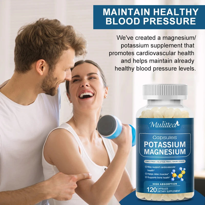 Potassium Magnesium & Zinc Capsules – Muscle Cramps, Sleep & Migraine Relief | 45-Day Supply Peaceful Pleasures Health and Wellness