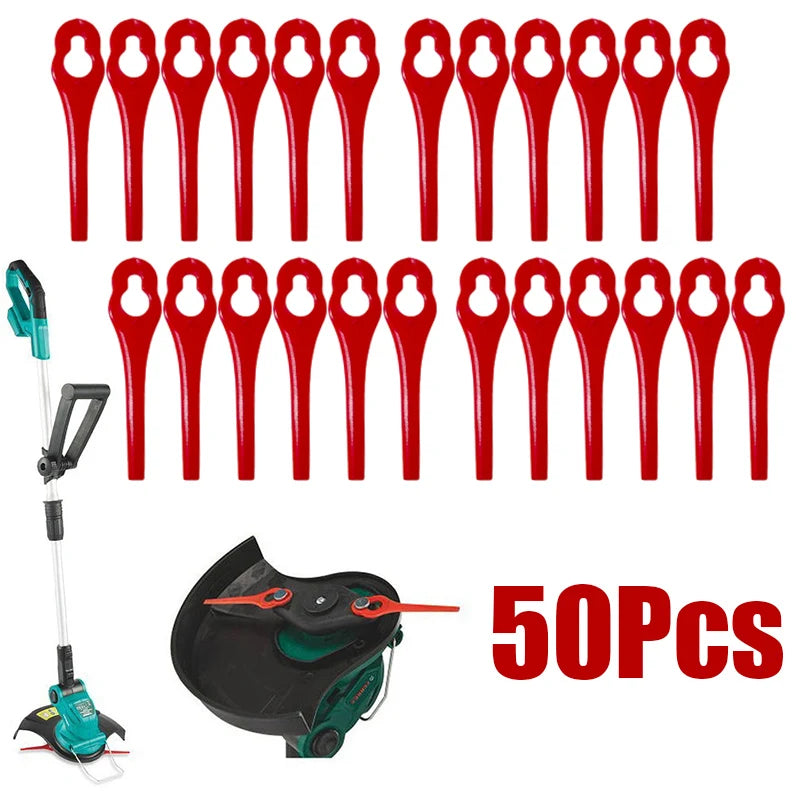 Red Replacement Trimmer Plastic Blade Florabest Grass Brushcutte LIDL