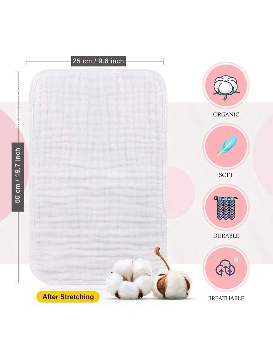 Baby Burp Cloths & Washcloths | Soft Absorbent Cotton Towels