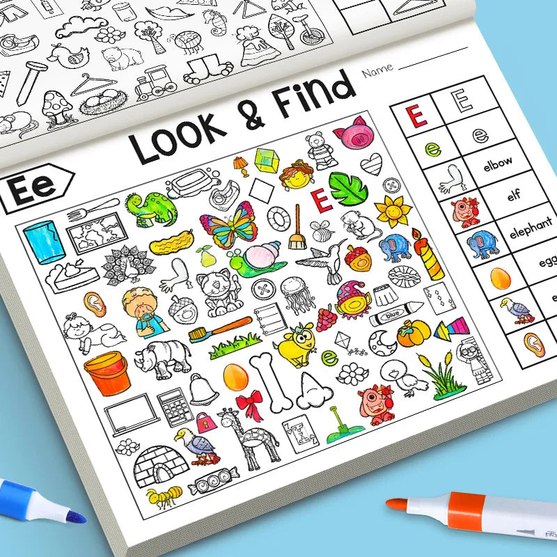 Kids Finding Item Fun Coloring Book Drawing Picture Interactive Game