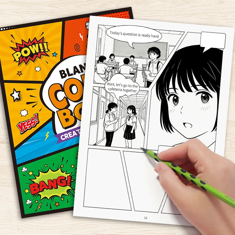 Creative Comic Sketchbook Plenty Pages Drawing Various Trendy Layout