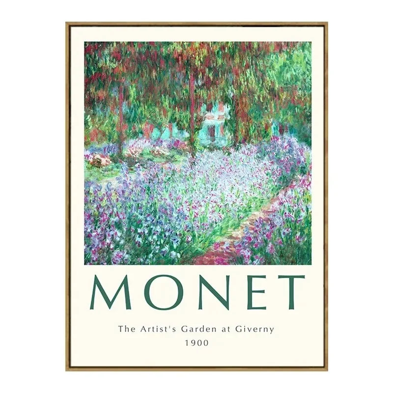 Vintage Famous Van Gogh Monet Matisse Picasso Poster Print Canvas Painting Wall Art Pictures for Home Room Decor Peaceful Pleasures Health and Wellness