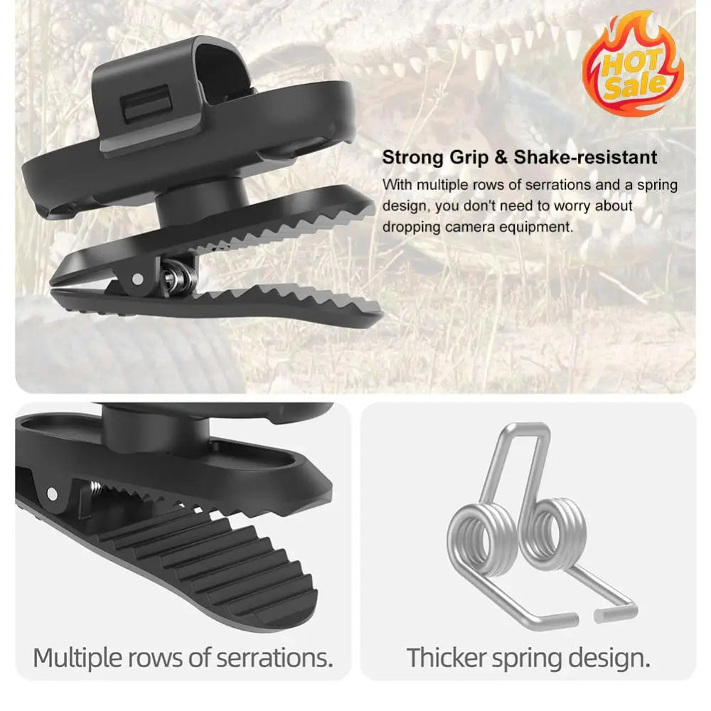 360° Clip Mount Clamp Holder for Insta360 GO 3 / GO 3S
