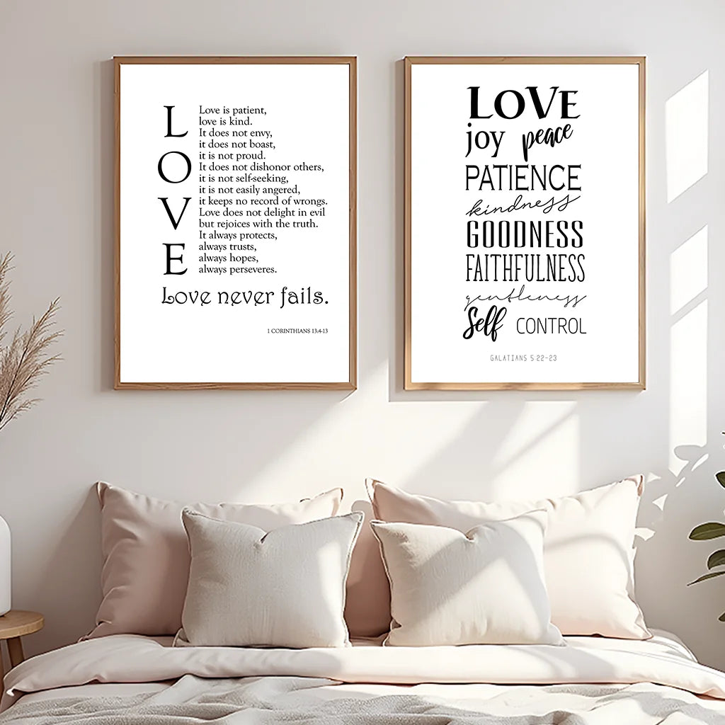 Inspirational Quote Wall Art, Nordic Love Canvas Painting, Minimalist Deer Antler Poster Print for Bedroom Living Room Decor Peaceful Pleasures Health and Wellness