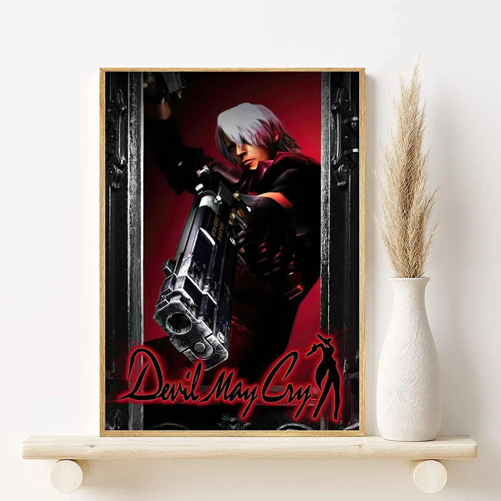 Devil May Cry Anime Poster HD Waterproof PVC Wall Art Decor Anime Wall Poster Peaceful Pleasures Health and Wellness