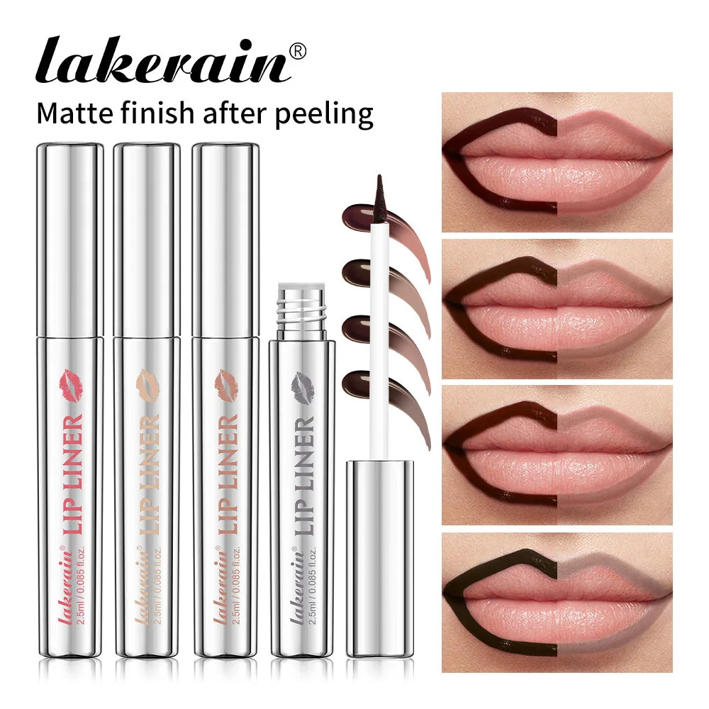 Lakerain Peel Off Lip Liner Waterproof Smudge-proof Lip Liner Long Lasting Color Non-fading Hydrate Nourish Lip Contour Makeup Peaceful Pleasures Health and Wellness