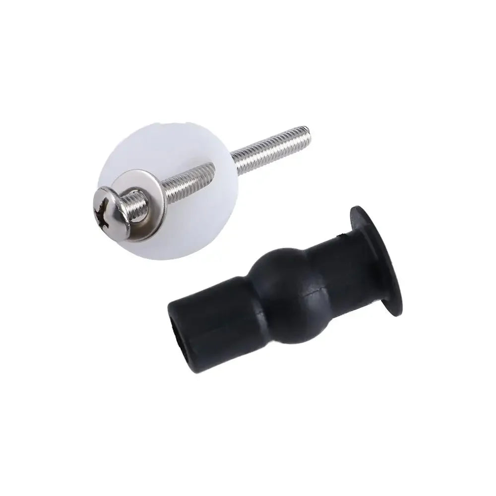 Toilet Seat Bolt & Nut Replacement Kit | Rubber, Brass & Steel