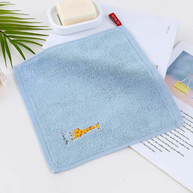 MOONBIFFY Cotton Baby Washcloths | Cartoon Newborn Bath Towel